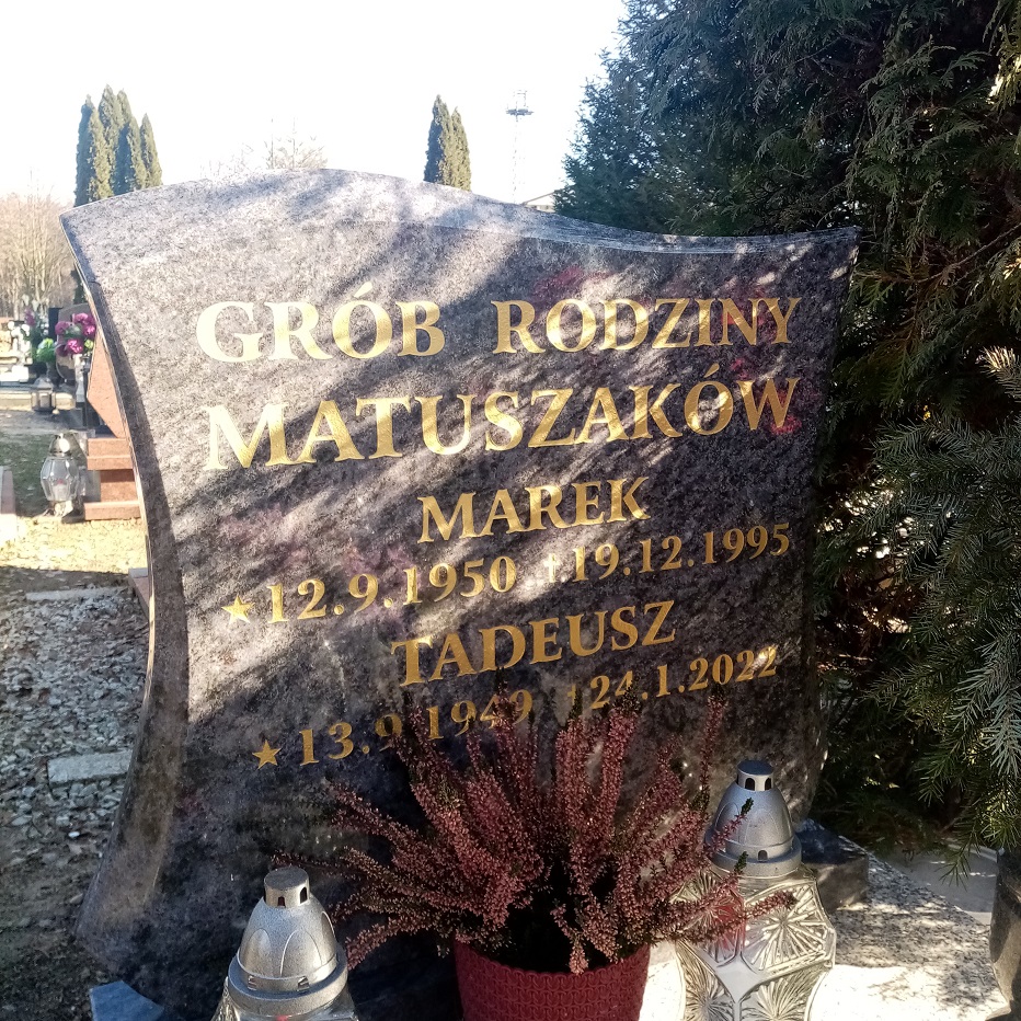 Marek Matuszak 1950 Czerwonak - Grobonet - Wyszukiwarka osób pochowanych