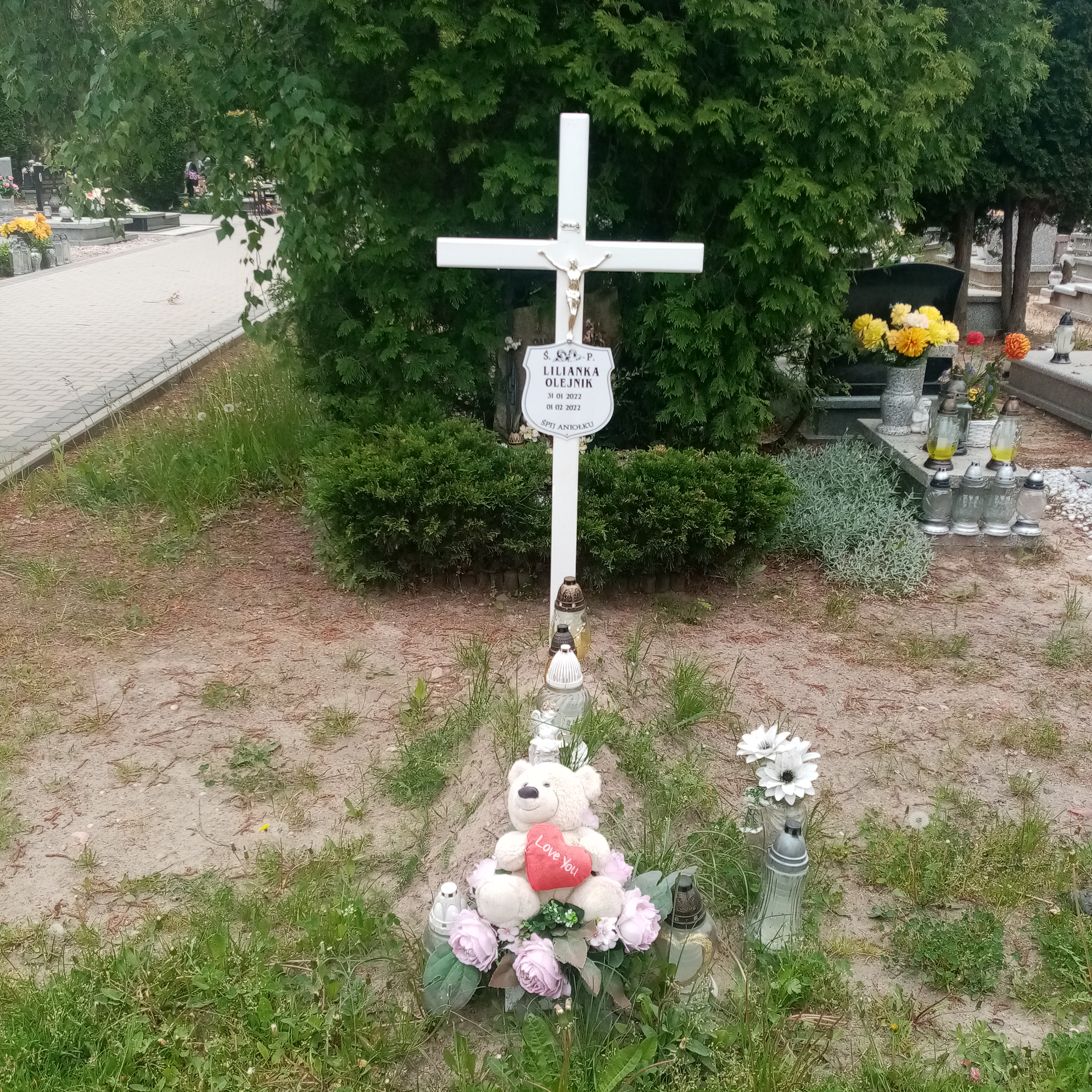 Grób Liliana Olejnik