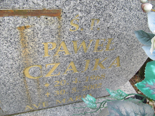 Paweł Czajka 1968 Czerwonak - Grobonet - Wyszukiwarka osób pochowanych
