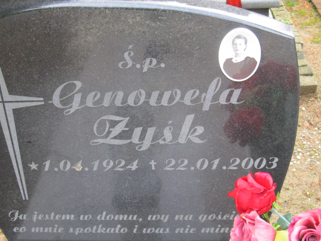 Genowefa Zyśk 1924 Czerwonak - Grobonet - Wyszukiwarka osób pochowanych
