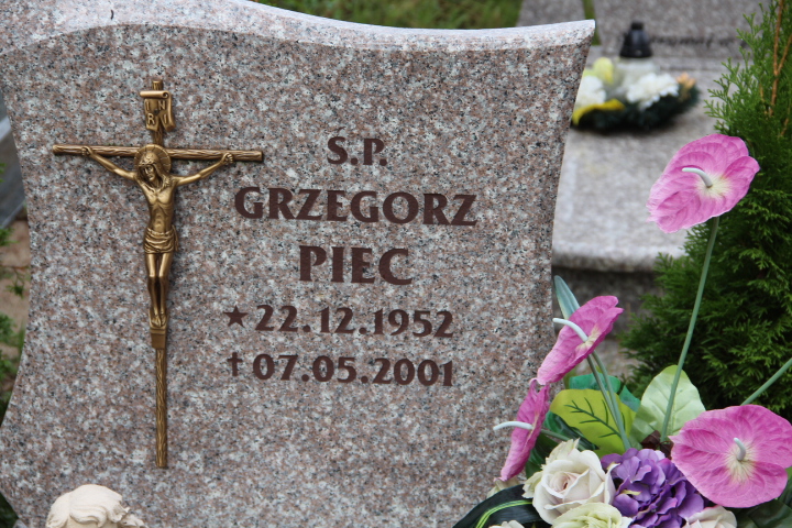 Grzegorz Piec 1952 Czerwonak - Grobonet - Wyszukiwarka osób pochowanych