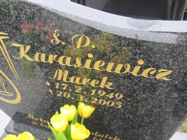 Marek Karasiewicz 1949 Czerwonak - Grobonet - Wyszukiwarka osób pochowanych