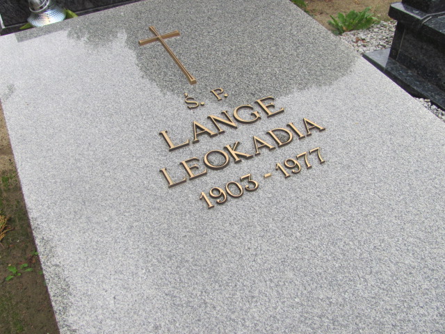 Leokadia Lange 1903 Czerwonak - Grobonet - Wyszukiwarka osób pochowanych